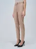 Lumi Mid Rise Slim Fit Trousers-Dusty Peach sold by Salt Attire