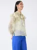 Honeycup Floral Ruffled Top-Yellow/Blue sold by Salt Attire