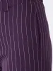 Tirana Striped Mid Rise Straight Trousers-Purple/White sold by Salt Attire