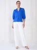 Cuboid Button Down Top - Blue sold by Salt Attire
