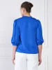 Cuboid Button Down Top - Blue sold by Salt Attire