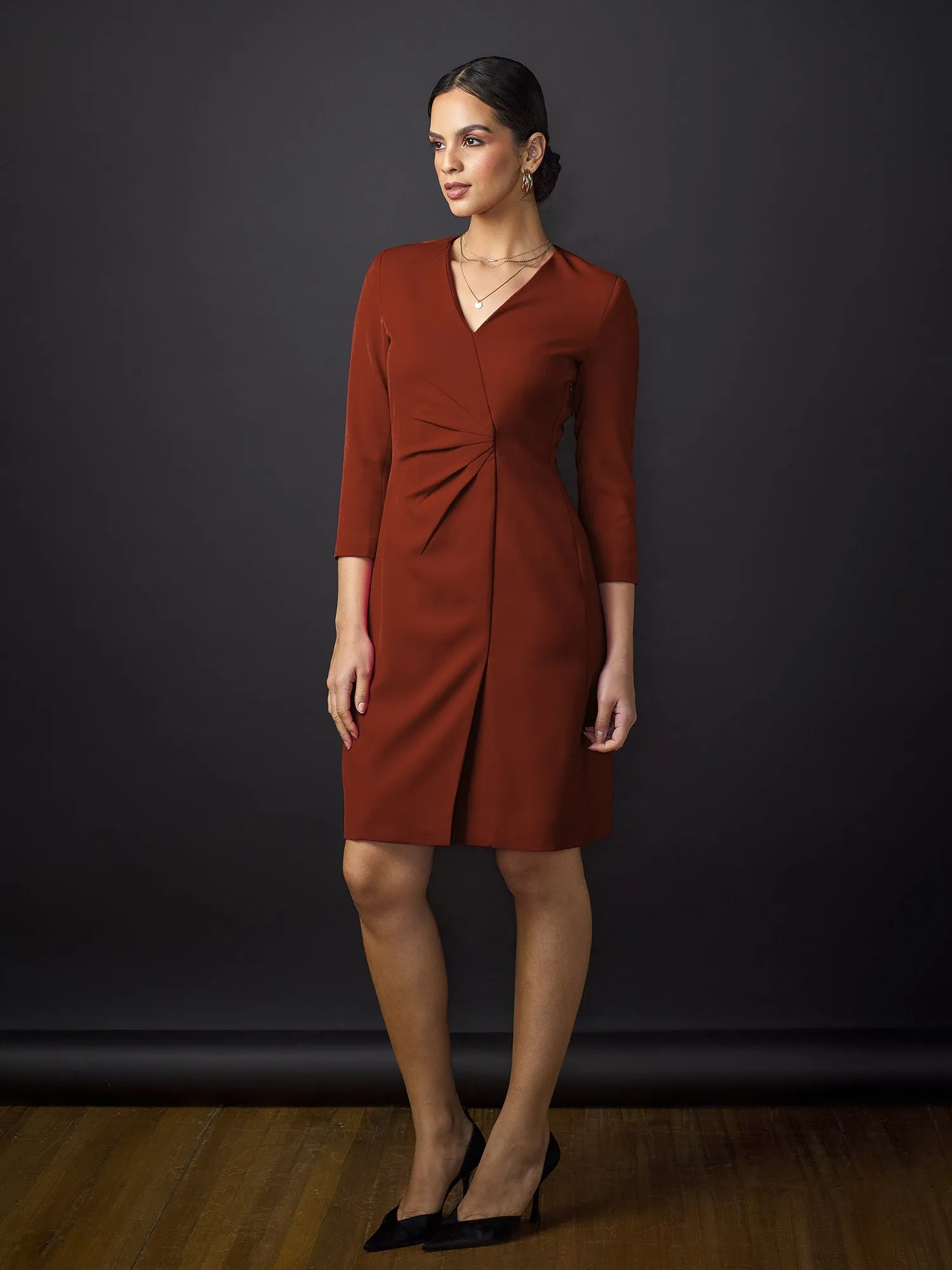 Mindy Blazer Dress-Tan sold by Salt Attire product image thumbnail 4