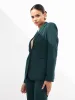 Gritty Single Breasted Blazer-Dark Green sold by Salt Attire