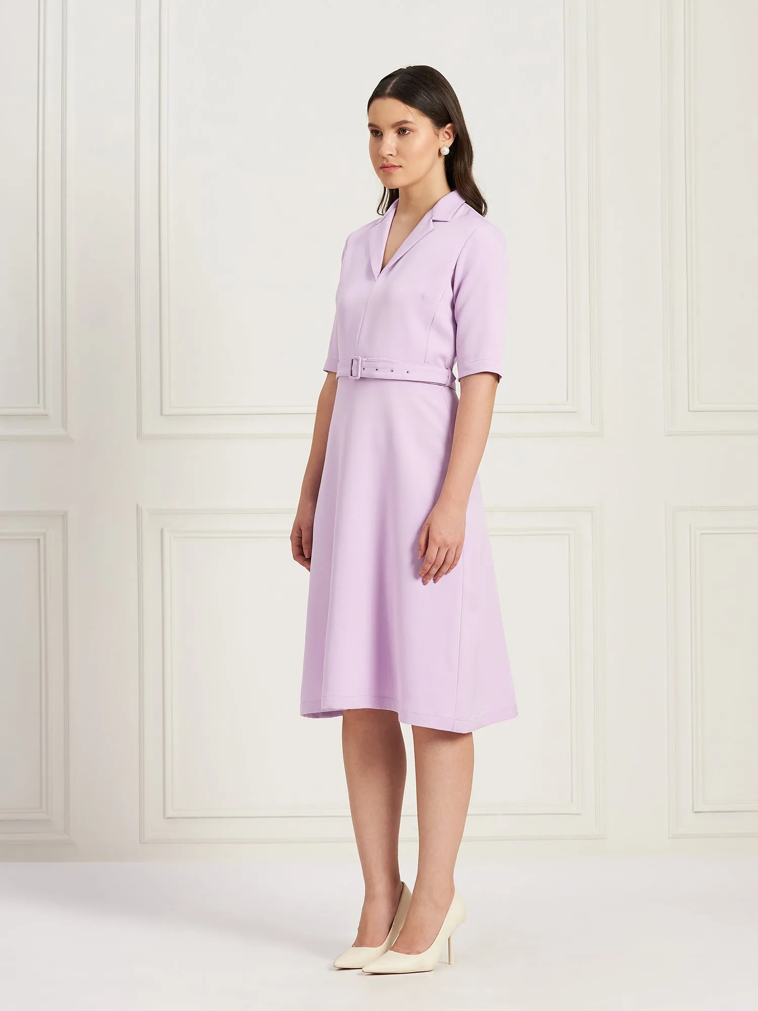 Simpatico Collared Dress-Lavender sold by Salt Attire product image thumbnail 2