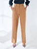 Quaint Straight High Rise Pants-Beige sold by Salt Attire