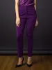 Laura High Rise Creased Trousers-Purple sold by Salt Attire