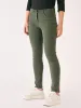 Urban Twill Mid Rise Slim Fit Pants-Olive sold by Salt Attire