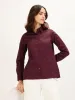 Perfect-Plum Princess Seam Contrast Detail Shirt - Plum sold by Salt Attire