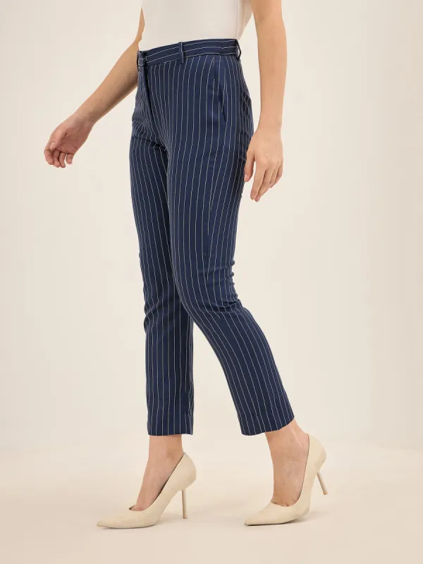 Maritime Striped High Rise Pants - Stripes sold by Salt Attire
