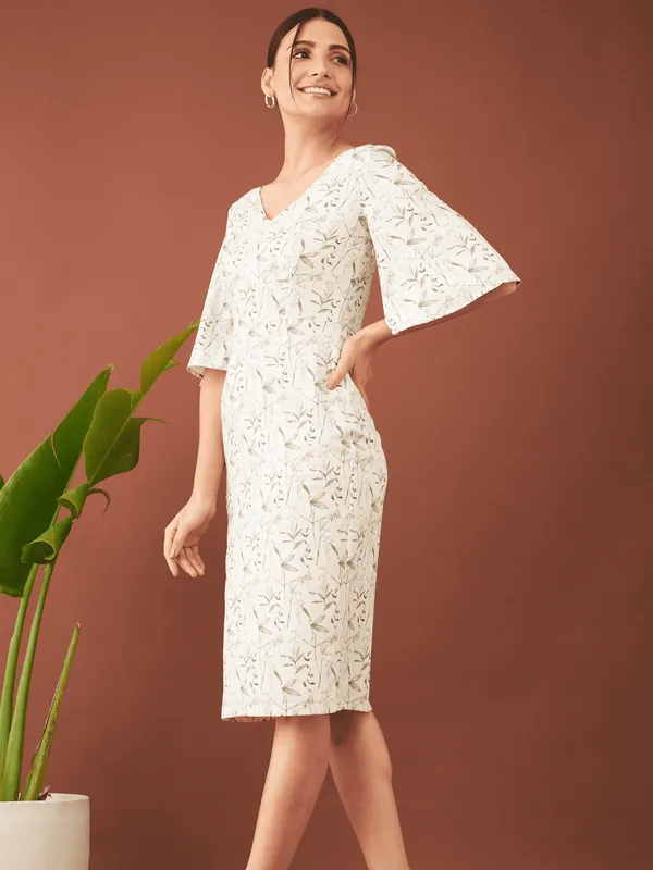 Madrid Floral Sheath Dress - Multicolor sold by Salt Attire product image thumbnail 2