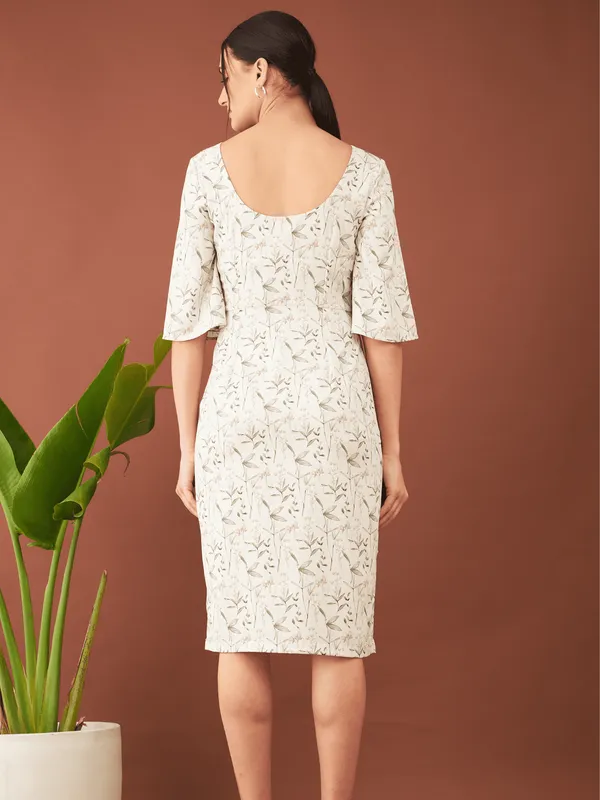 Madrid Floral Sheath Dress - Multicolor sold by Salt Attire product image thumbnail 3