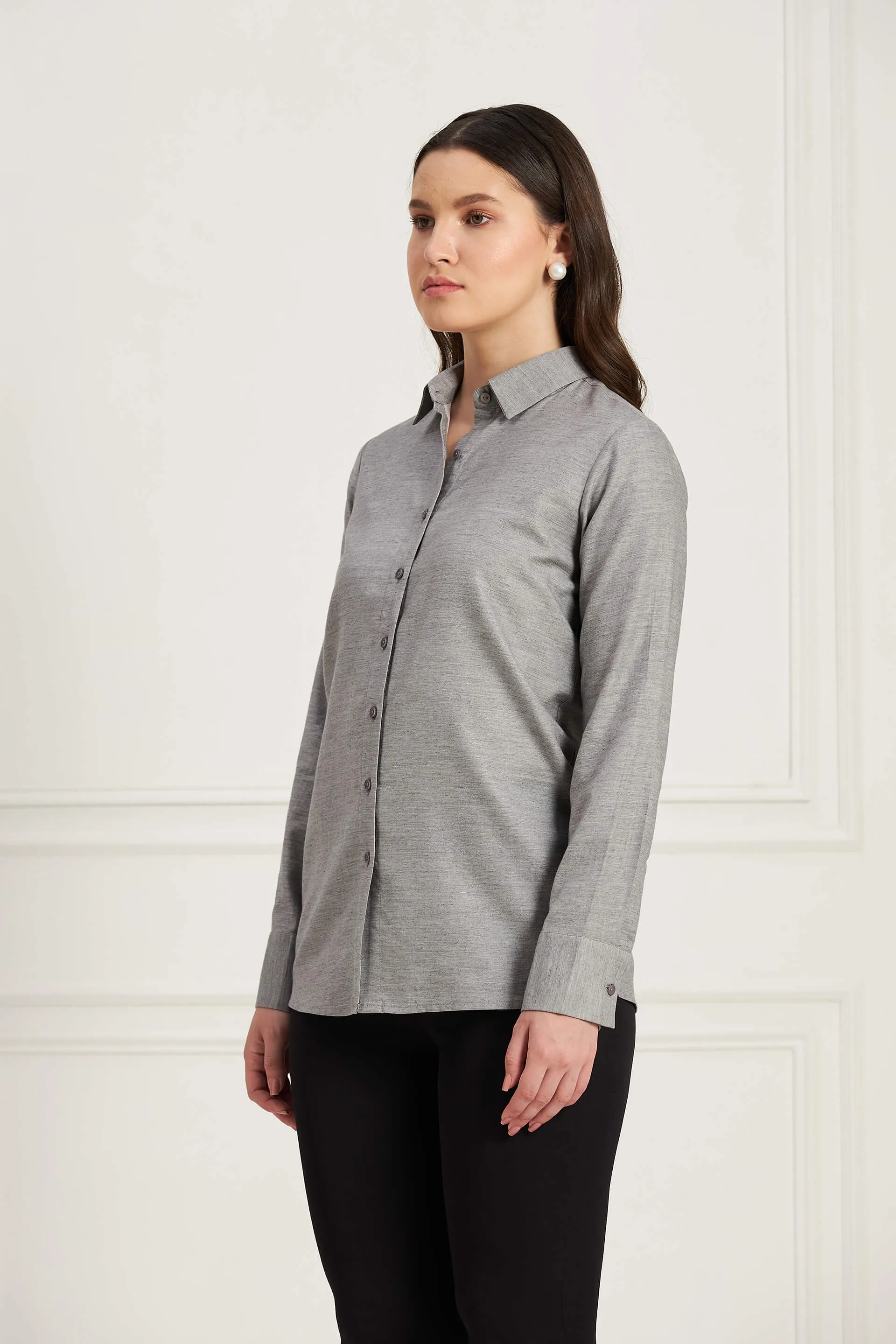Pristine Button Down Shirt - Light Grey sold by Salt Attire product image thumbnail 2