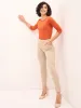 Flex Pull On Slim Jeggings - Beige sold by Salt Attire