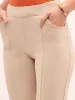 Flex Pull On Slim Jeggings - Beige sold by Salt Attire