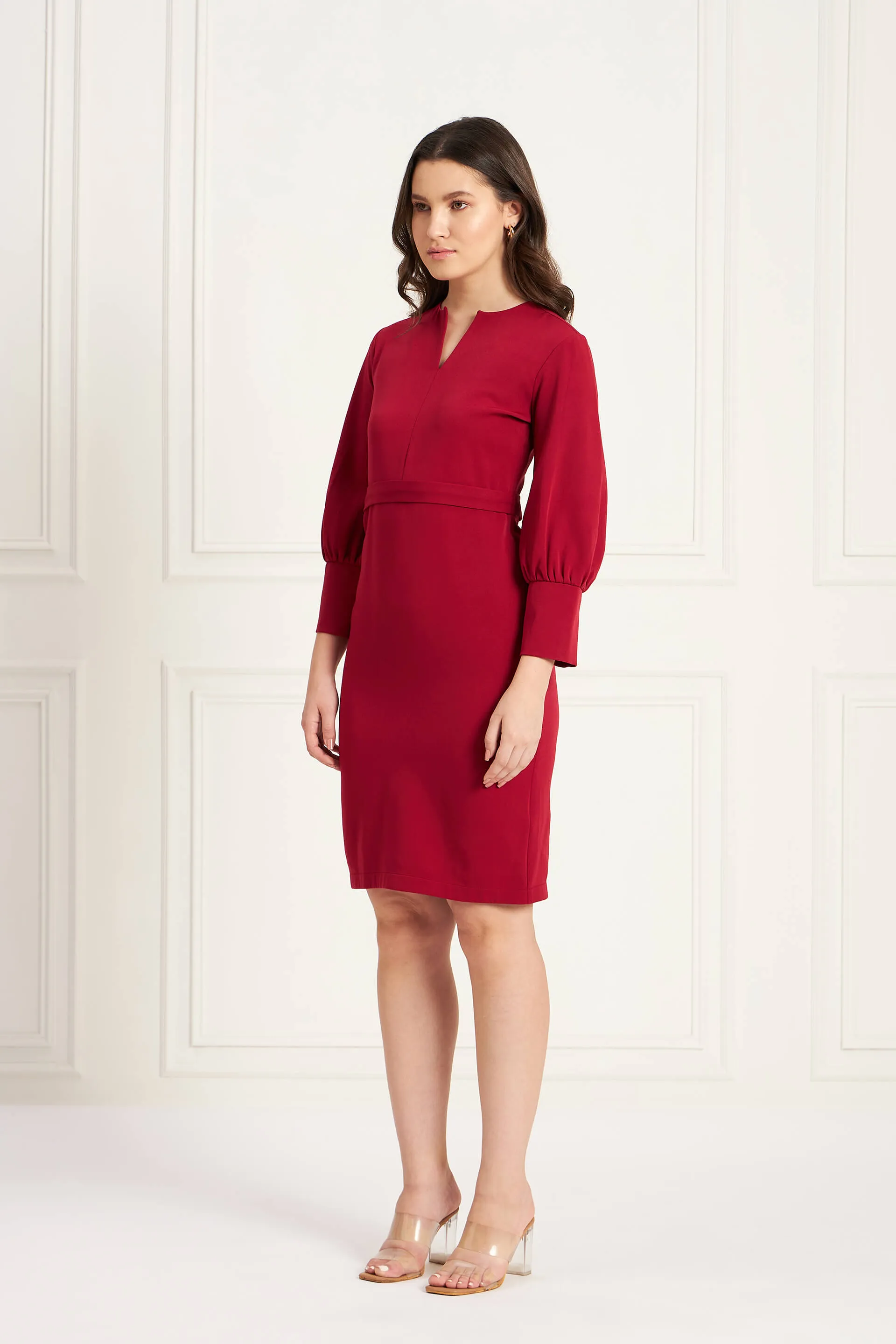 Exuberant Sheath Dress - Viva Magenta sold by Salt Attire product image thumbnail 2