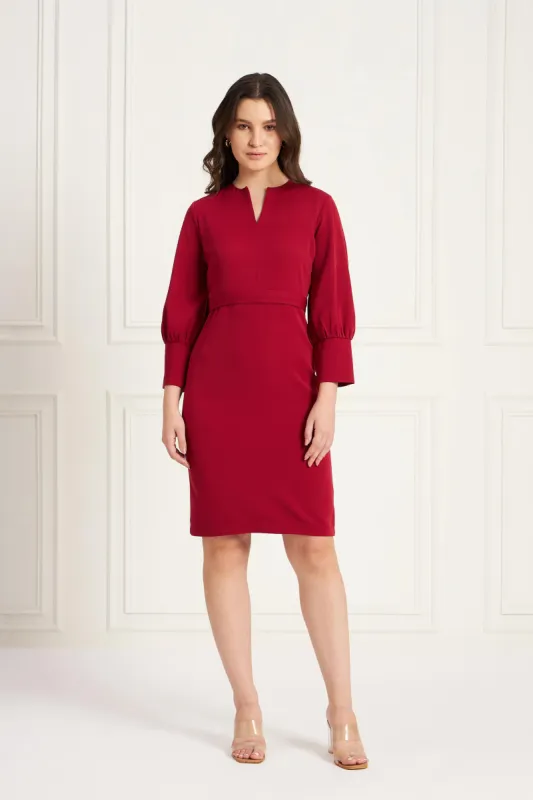 Exuberant Sheath Dress - Viva Magenta sold by Salt Attire