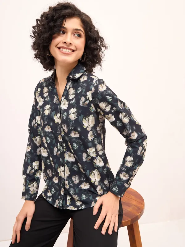 Bleary Floral Button Down Shirt - Multicolor sold by Salt Attire