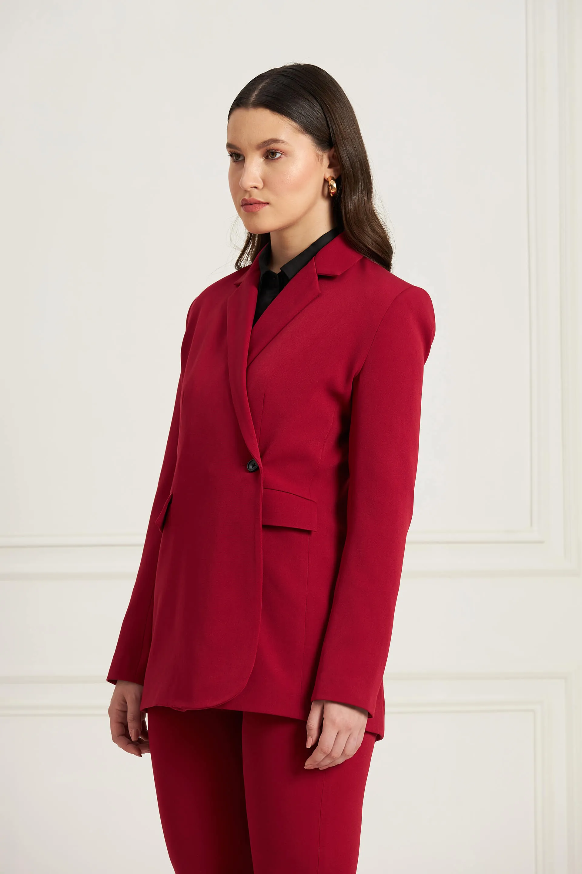 Regal-Viva Magenta Single Breasted Blazer - Viva Magenta sold by Salt Attire product image thumbnail 2