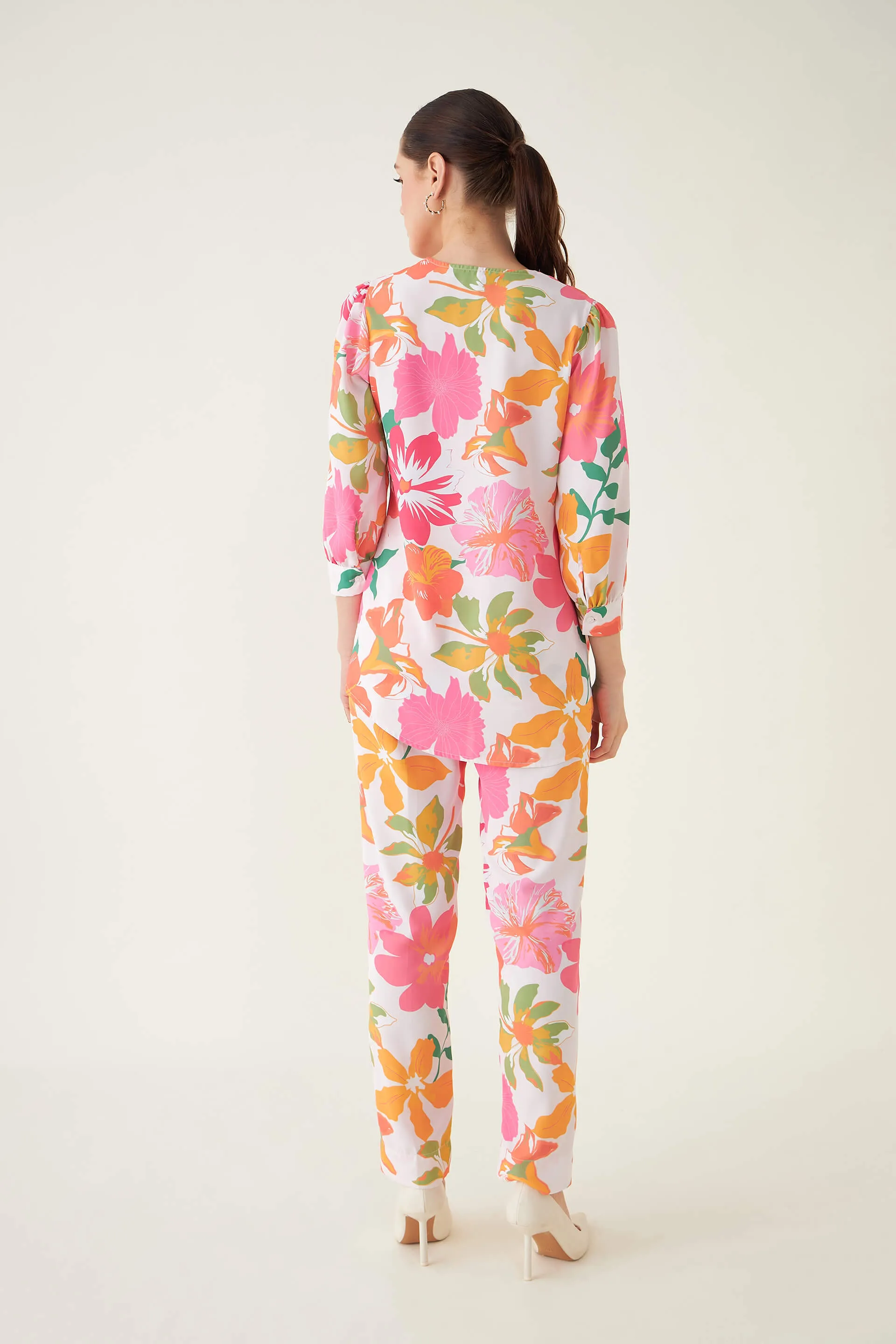 Mesmeric Co-ord Set Floral Co-Ord Set - Multicolor sold by Salt Attire product image thumbnail 3