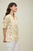Marseille Floral V-Neck Top - Multicolor sold by Salt Attire