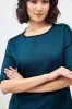 Gracious Contrast Piping Top - Teal sold by Salt Attire