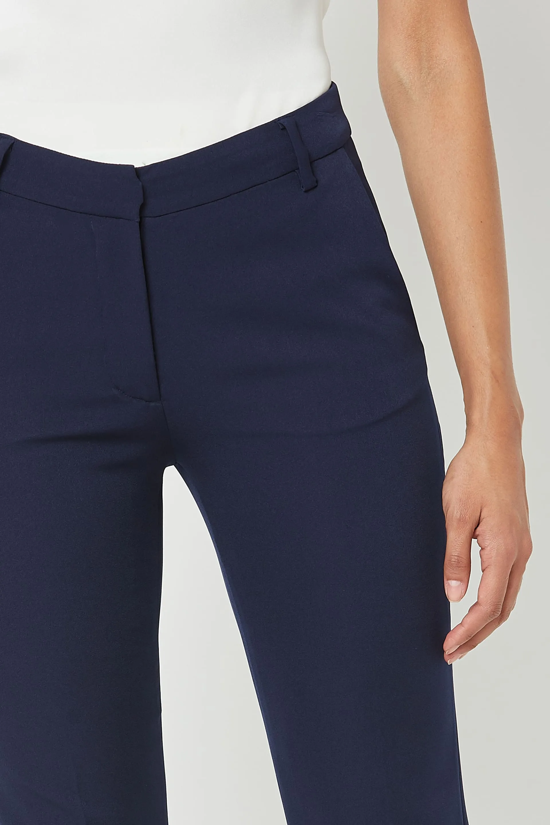 Earnest Mid Rise Slim Pant - Navy Blue sold by Salt Attire product image thumbnail 4