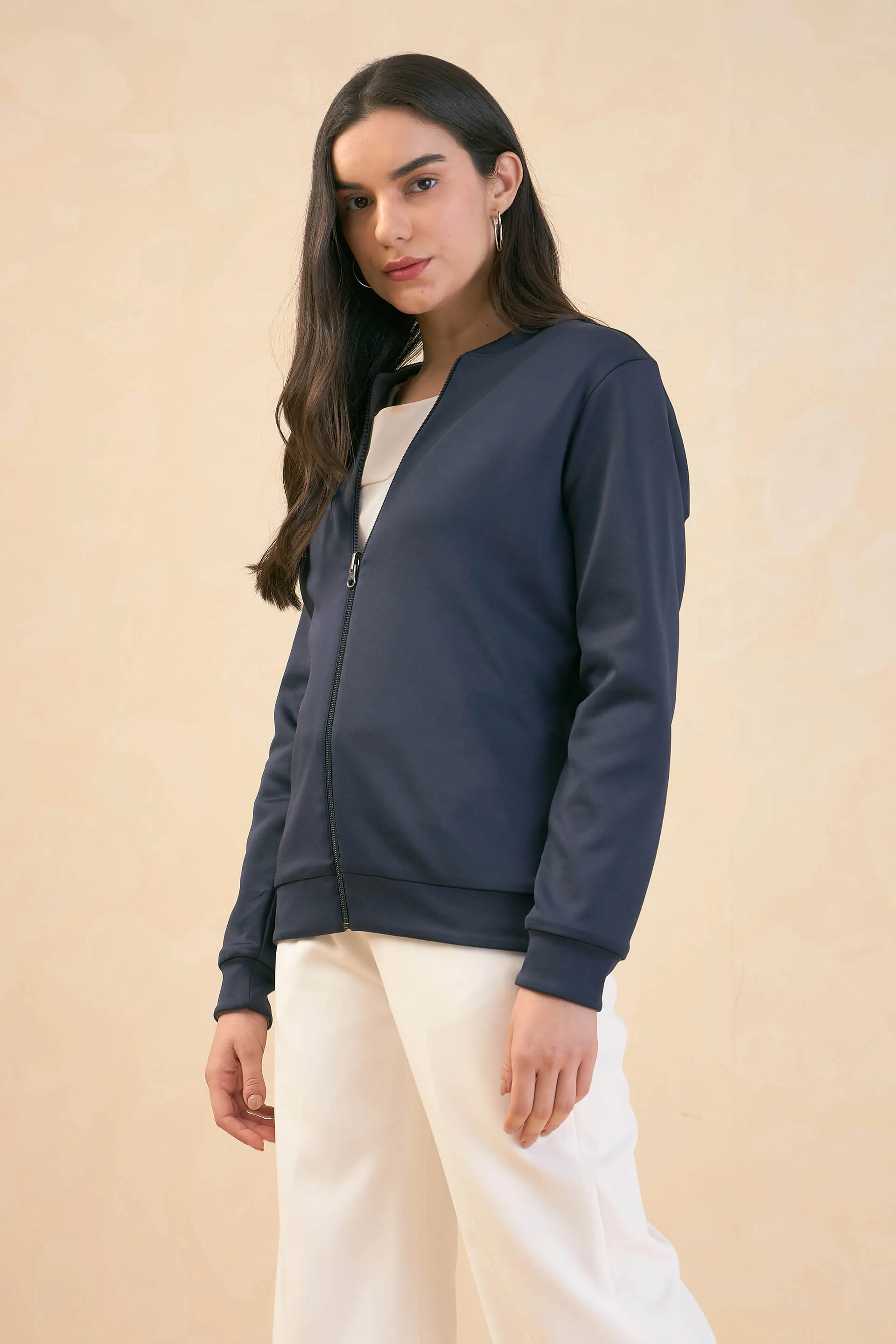 Gio Reversible Bomber Jacket - Blue & Grey sold by Salt Attire