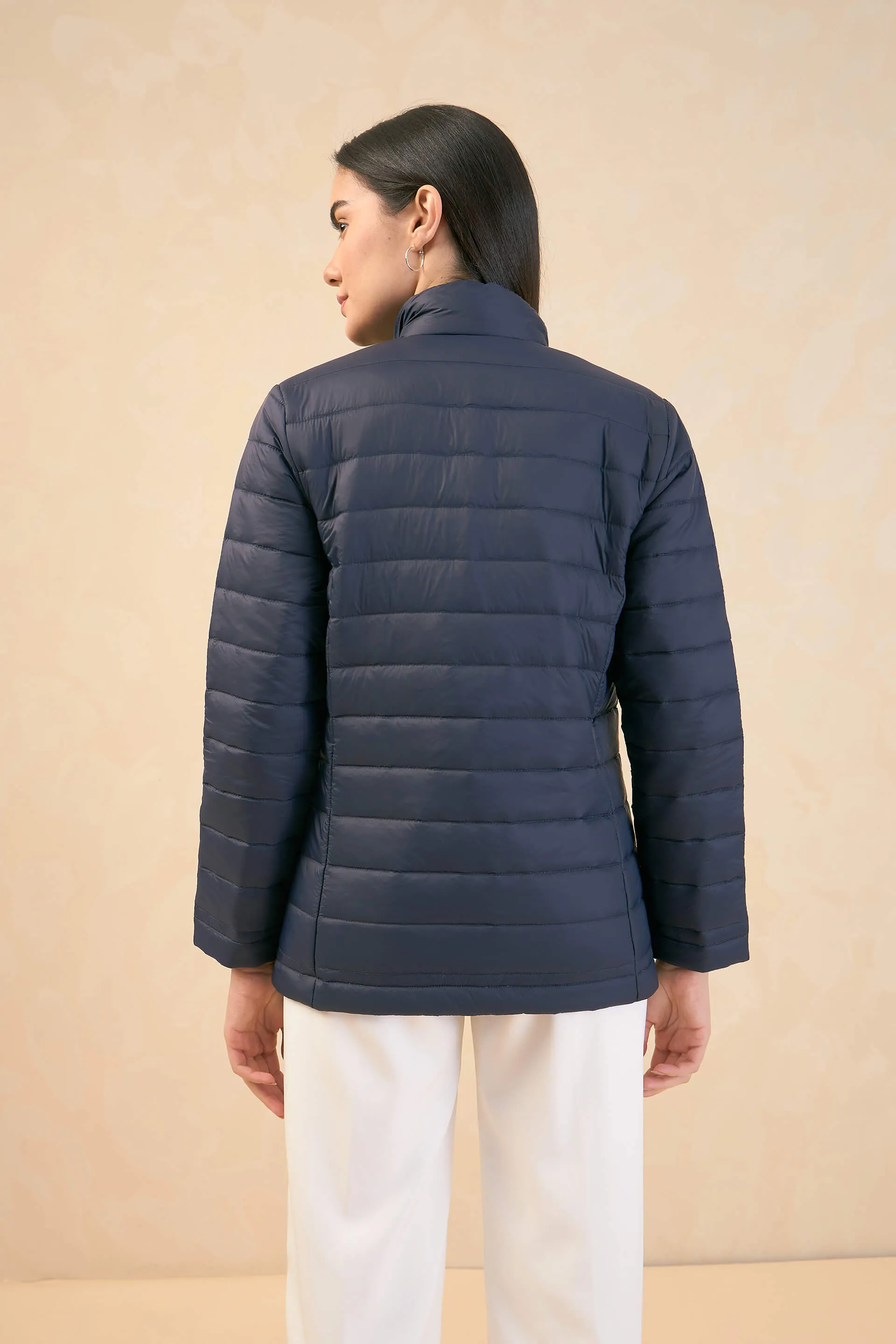Maeve-Navy Puffer Jacket - Navy sold by Salt Attire product image thumbnail 3