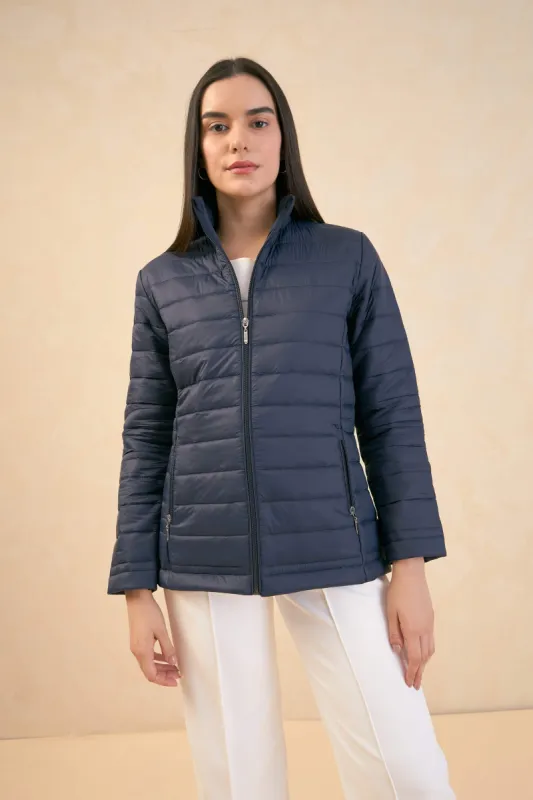 Maeve-Navy Puffer Jacket - Navy sold by Salt Attire