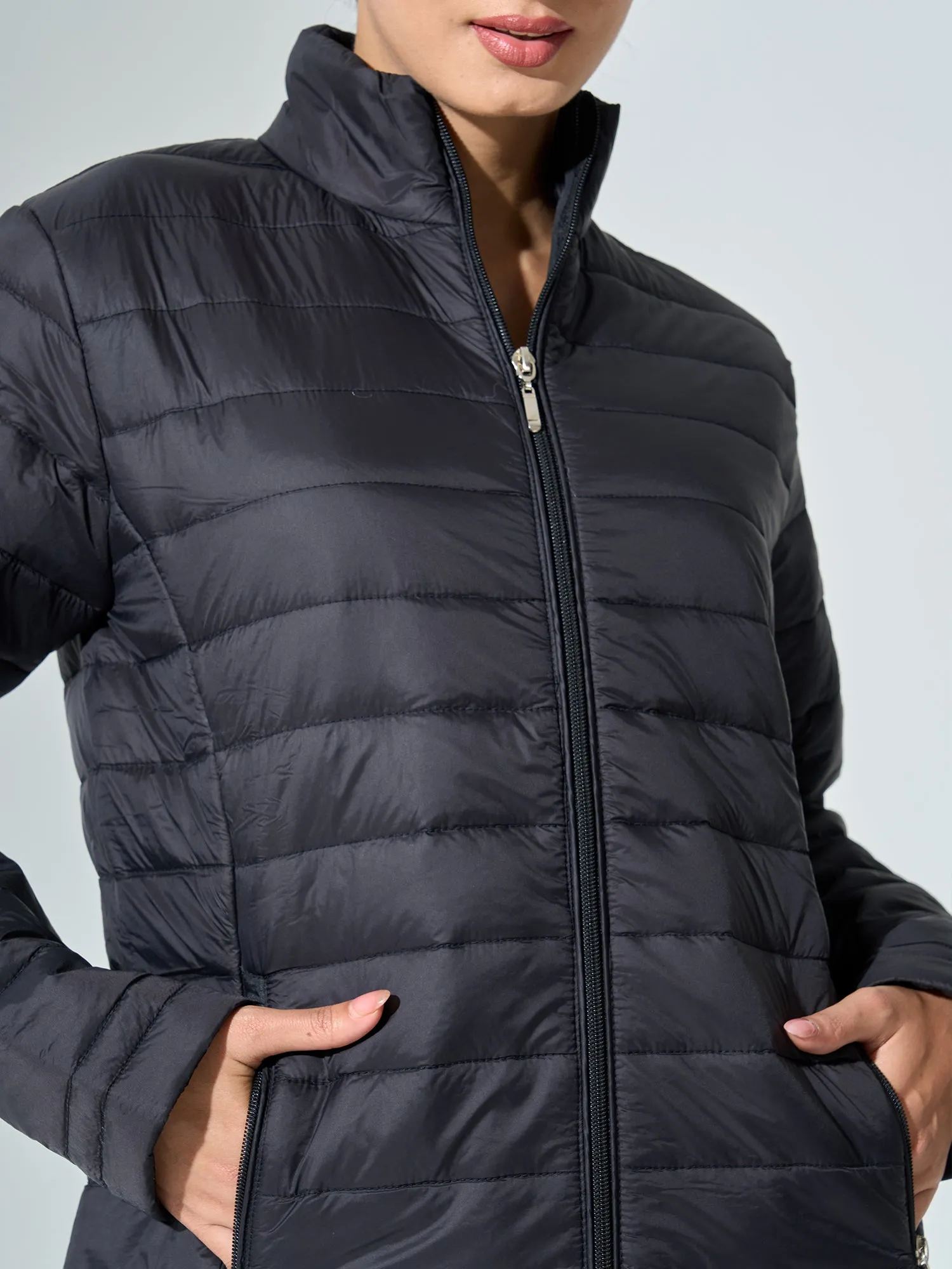 Maeve-Black Puffer Jacket - Black sold by Salt Attire product image thumbnail 2