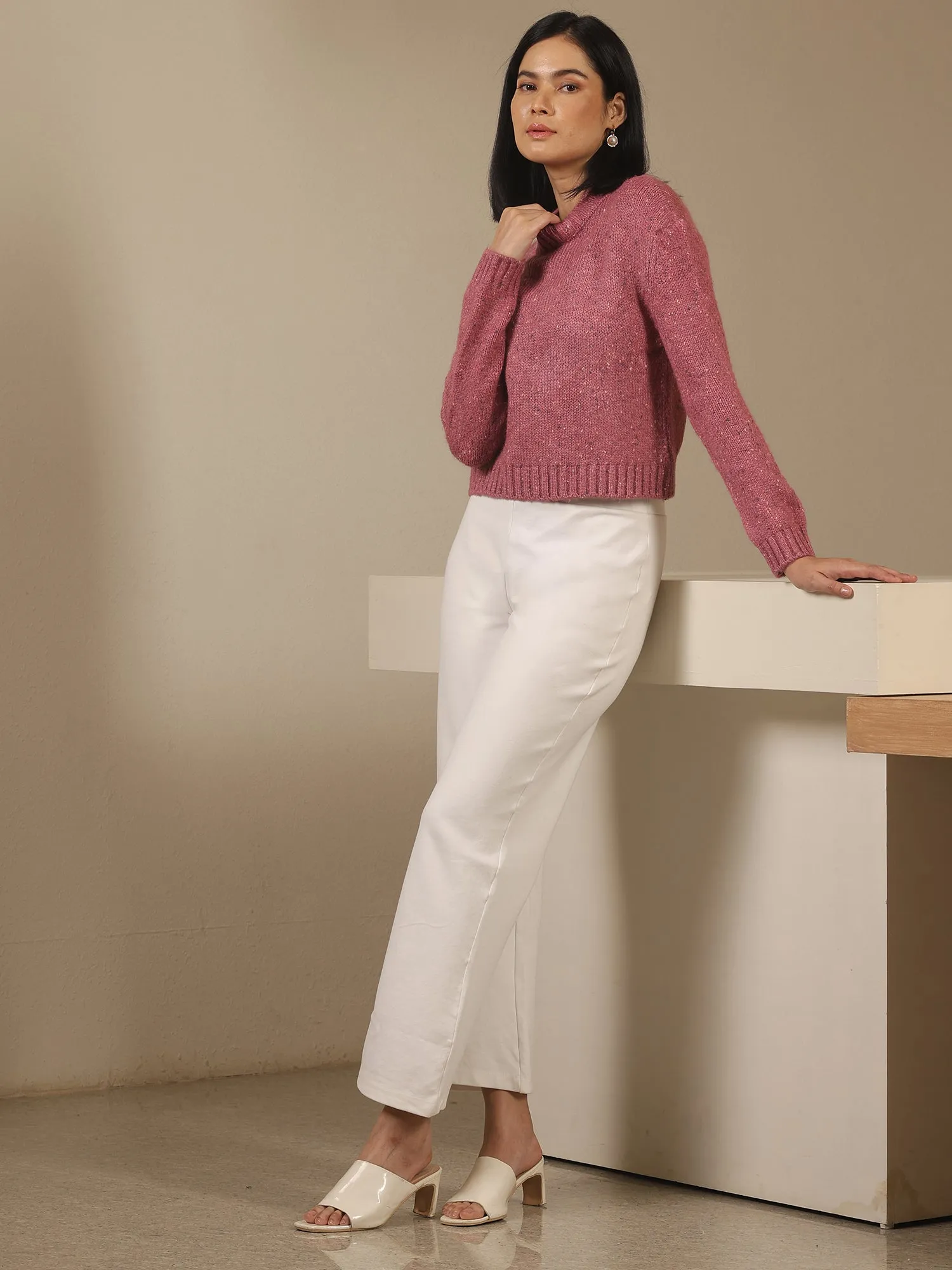 Airy Pull On Straight Jeggings - White sold by Salt Attire product image thumbnail 2