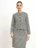 Susie Button Down Short Jacket - Black & White sold by Salt Attire