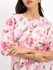 Flake Button Down Top - Pink & White sold by Salt Attire