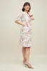 Antalya Floral Shift Dress - Floral White sold by Salt Attire