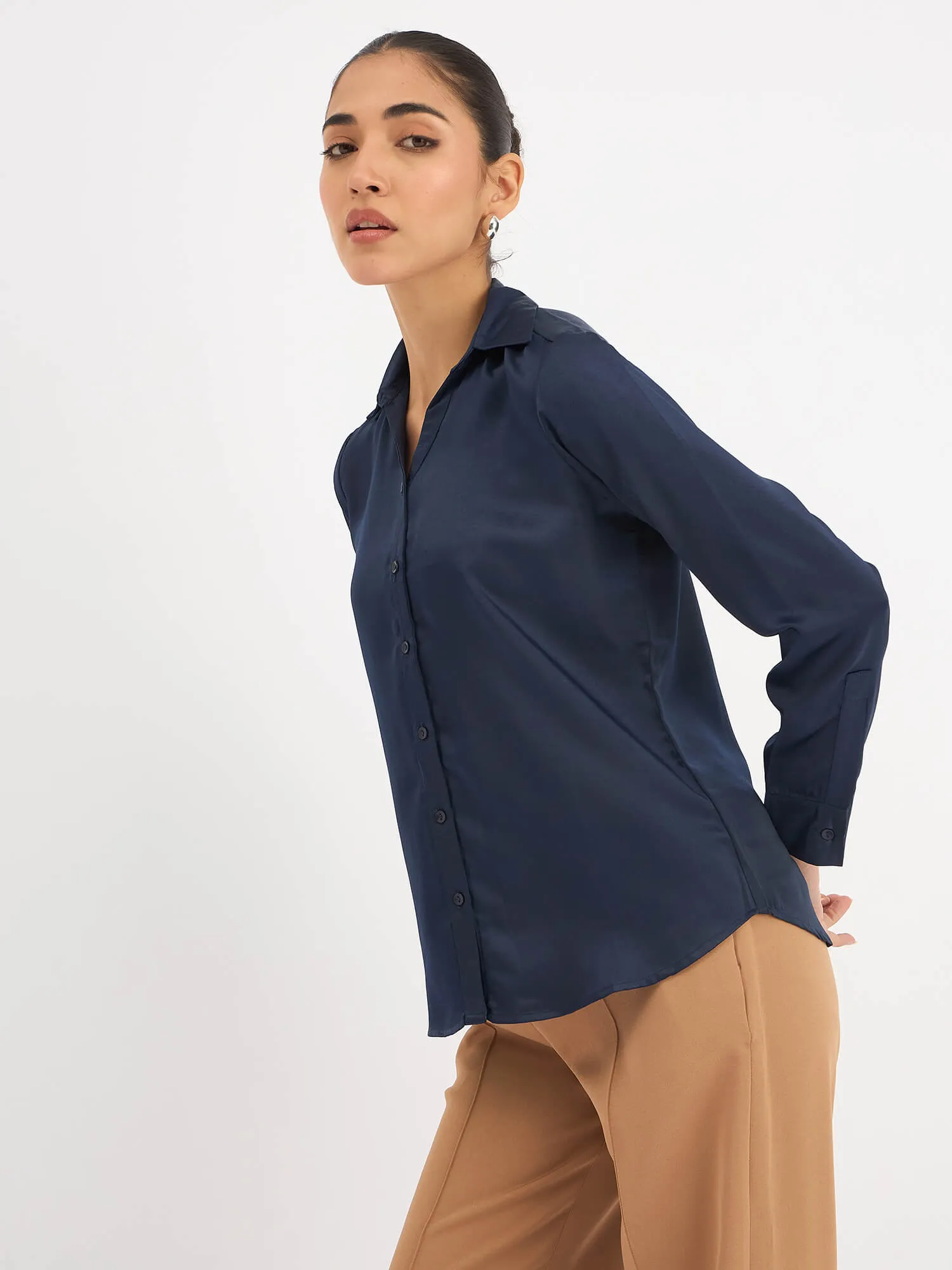 Royal Button Down Shirt - Deep Navy sold by Salt Attire product image thumbnail 5