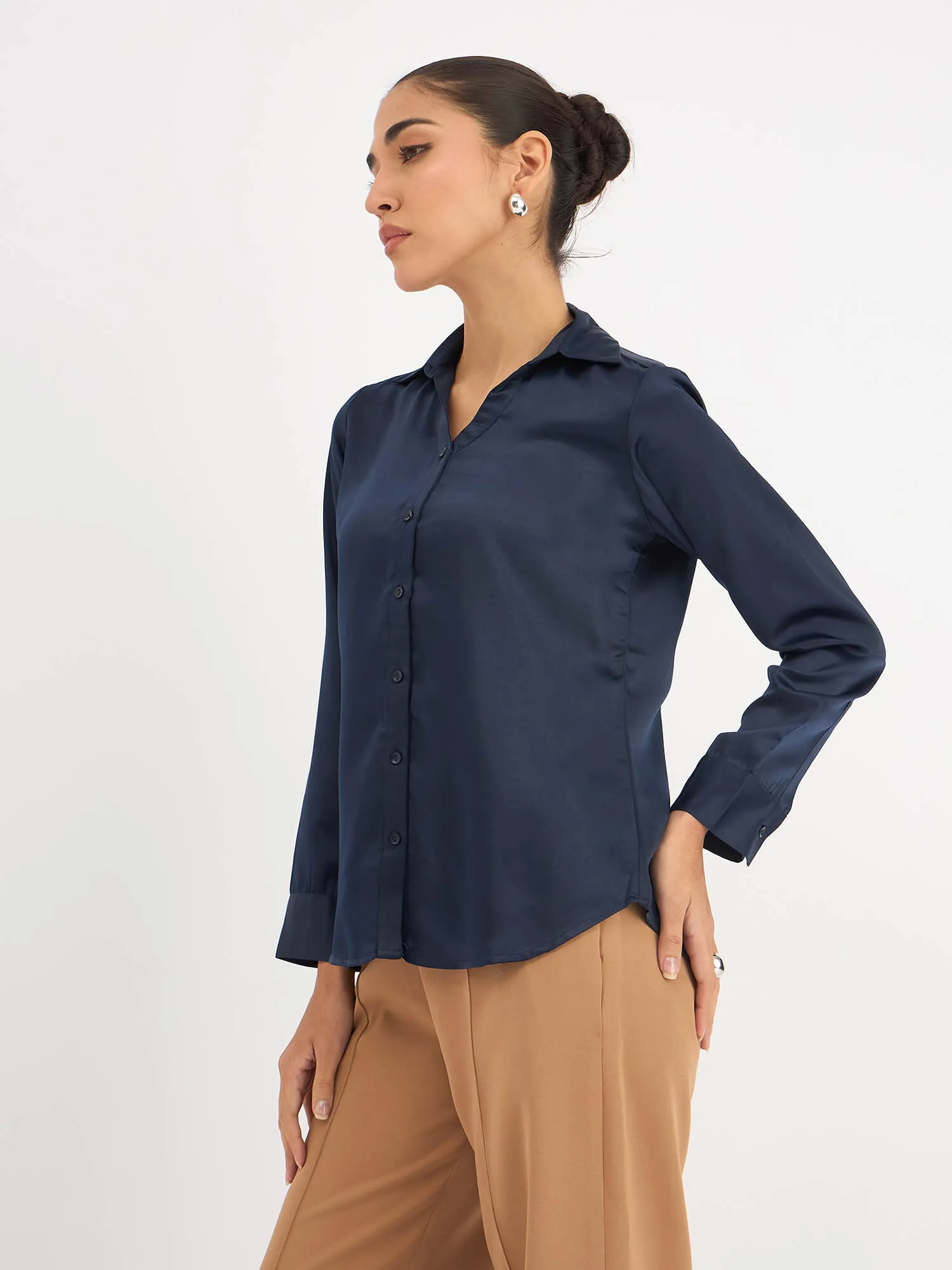 Royal Button Down Shirt - Deep Navy sold by Salt Attire product image thumbnail 2