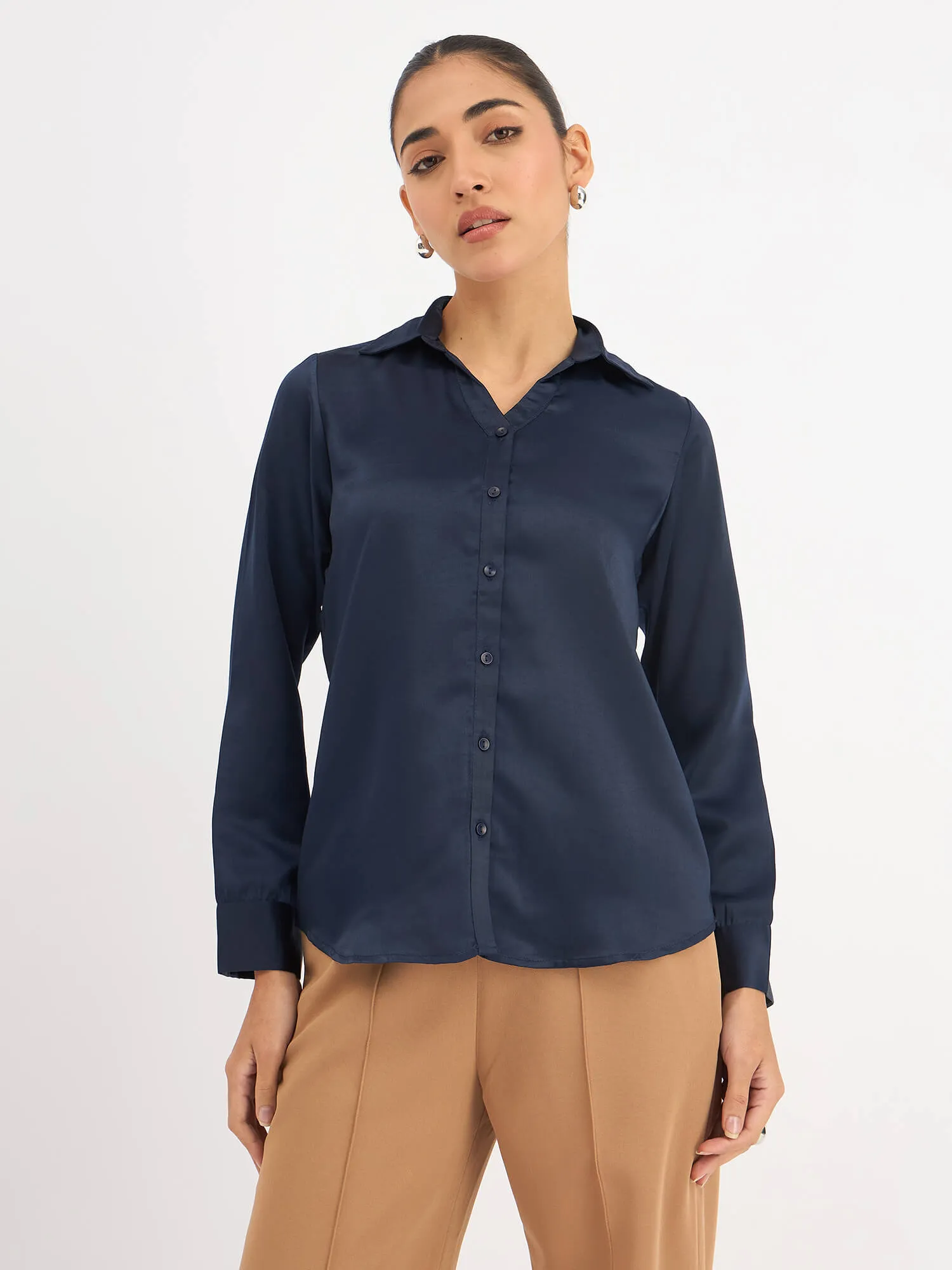 Royal Button Down Shirt - Deep Navy sold by Salt Attire product image thumbnail 4