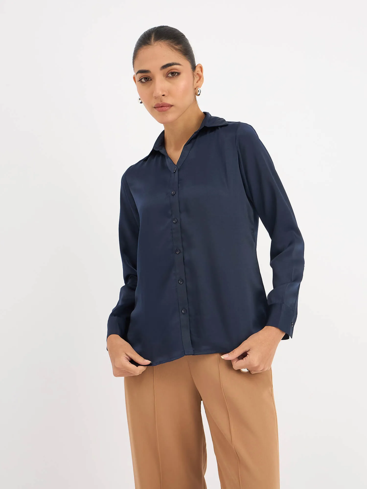 Royal Button Down Shirt - Deep Navy sold by Salt Attire