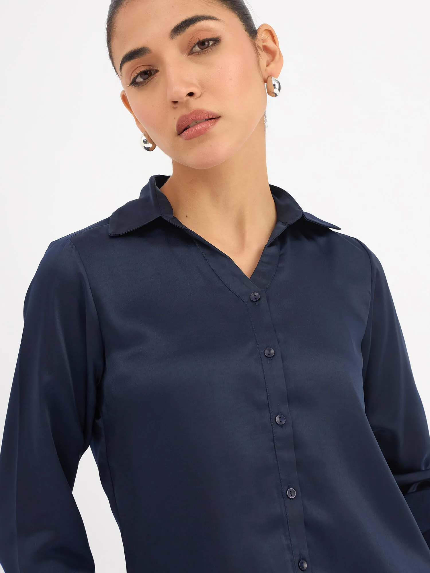 Royal Button Down Shirt - Deep Navy sold by Salt Attire product image thumbnail 3