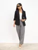 Ecuador Rolled-Up Sleeves Blazer - Black sold by Salt Attire