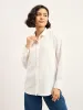 Mallow Drop Shoulder Button Down Shirt - White sold by Salt Attire