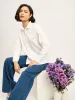 Mallow Drop Shoulder Button Down Shirt - White sold by Salt Attire