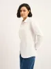 Mallow Drop Shoulder Button Down Shirt - White sold by Salt Attire