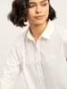 Mallow Drop Shoulder Button Down Shirt - White sold by Salt Attire