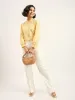 Finch Frill Trimmed Shirt - Yellow & White sold by Salt Attire