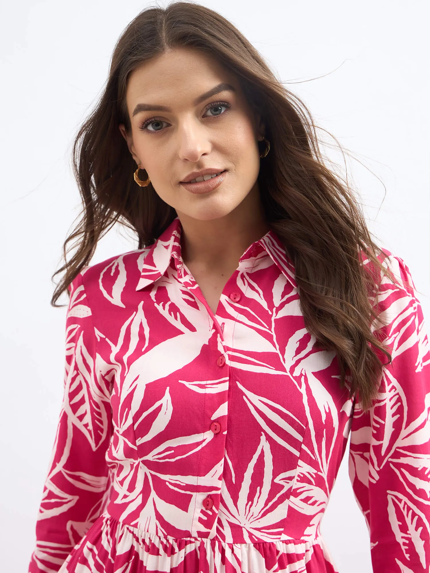 Bluebell Floral Tiered Dress - Pink sold by Salt Attire product image thumbnail 3