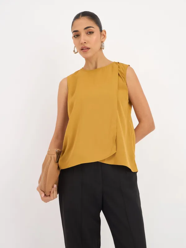Hawaiian Punch Crossover Front Top-Yellow made by Salt Attire