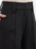 Quaint Straight High Rise Pants-Black sold by Salt Attire