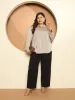 LB-Nicola Satin Button Down Shirt-Champagne sold by Salt Attire