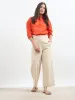 Solace Oversize Drop Shoulder Shirt-Tangerine sold by Salt Attire